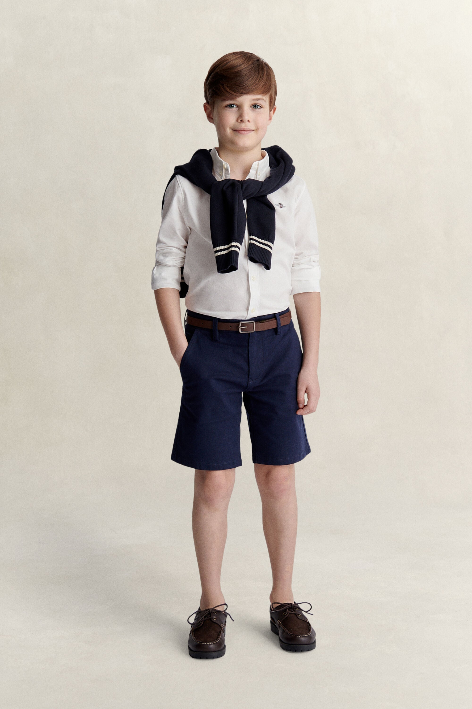 Chemise en coton Oxford Shield Ado Garçon