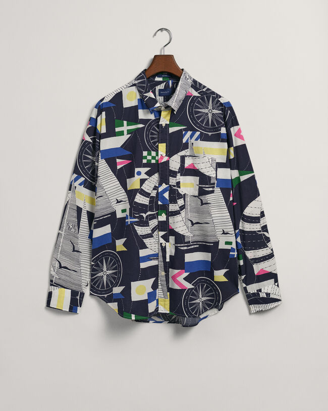 Relaxed Fit Sailing Print overhemd
