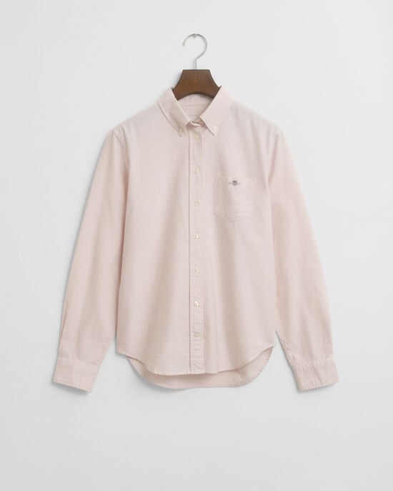 Chemise coupe regular classique en coton Oxford à rayures