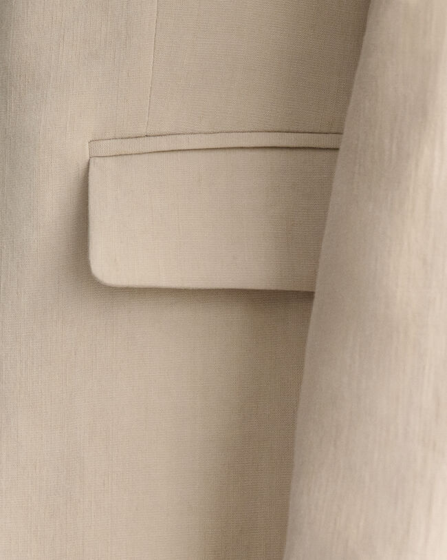 Veste blazer en lin stretch regular fit