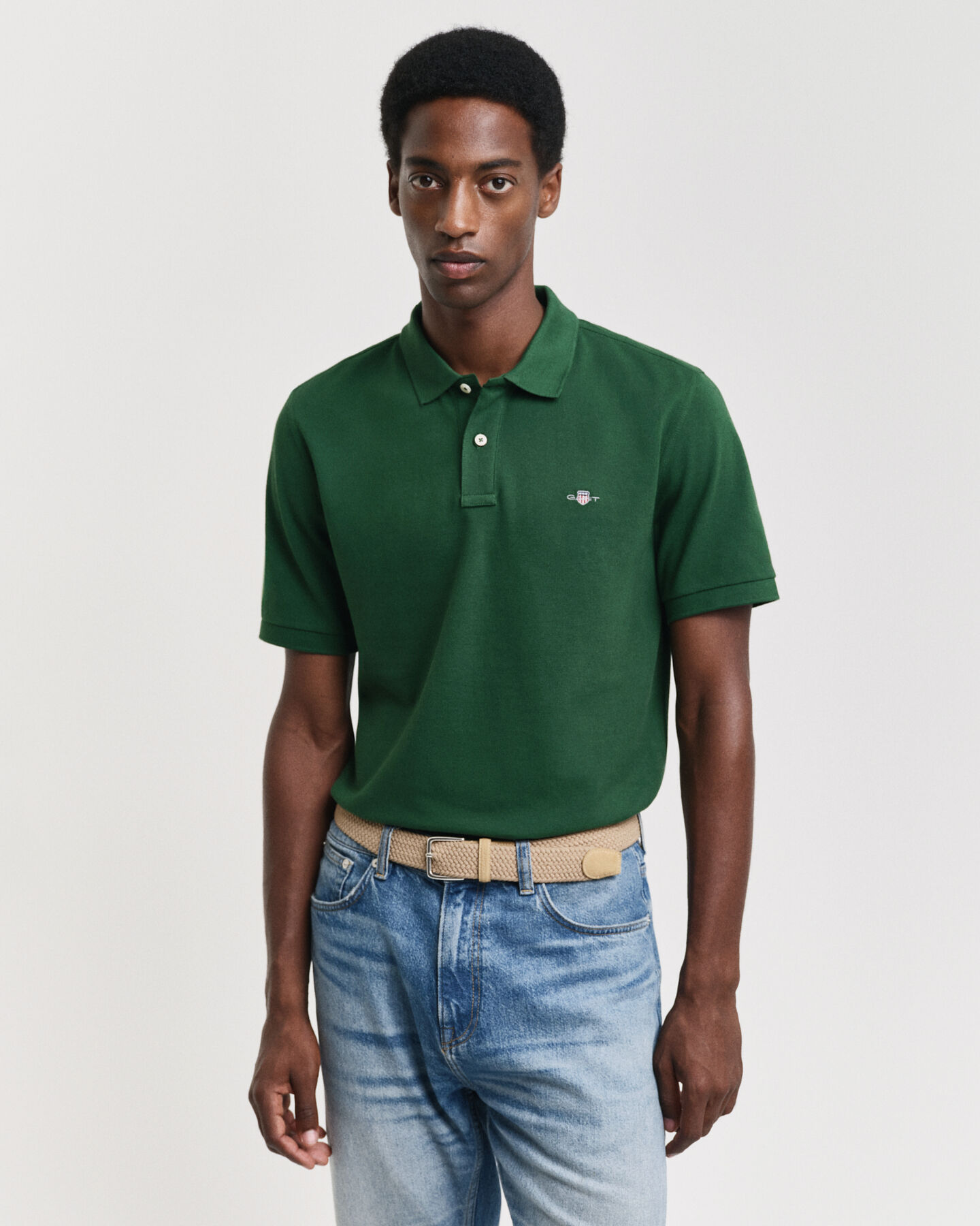 Polo brod&eacute; Archive Shield Basic