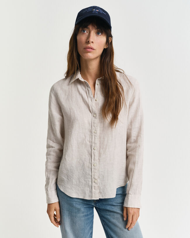 Chemise regular fit en lin