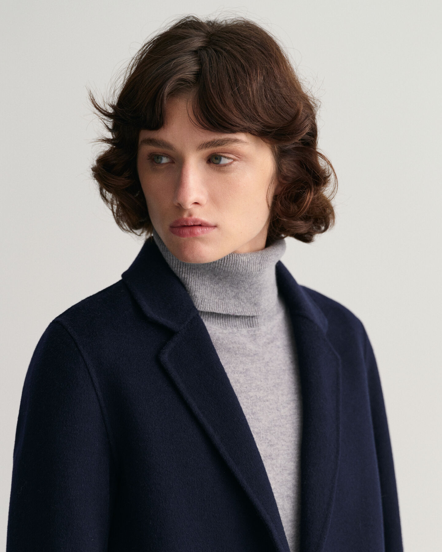 Veste blazer droite cousue main