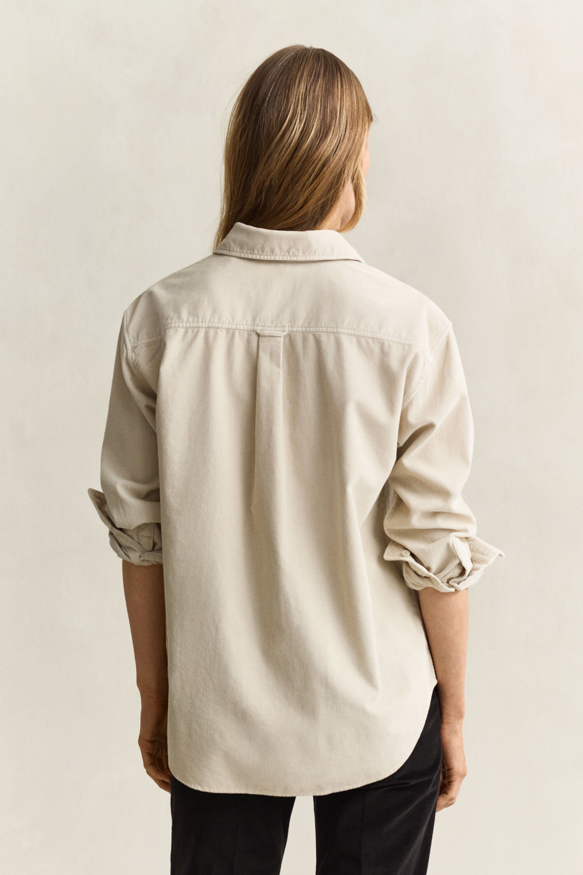Relaxed corduroy hemd