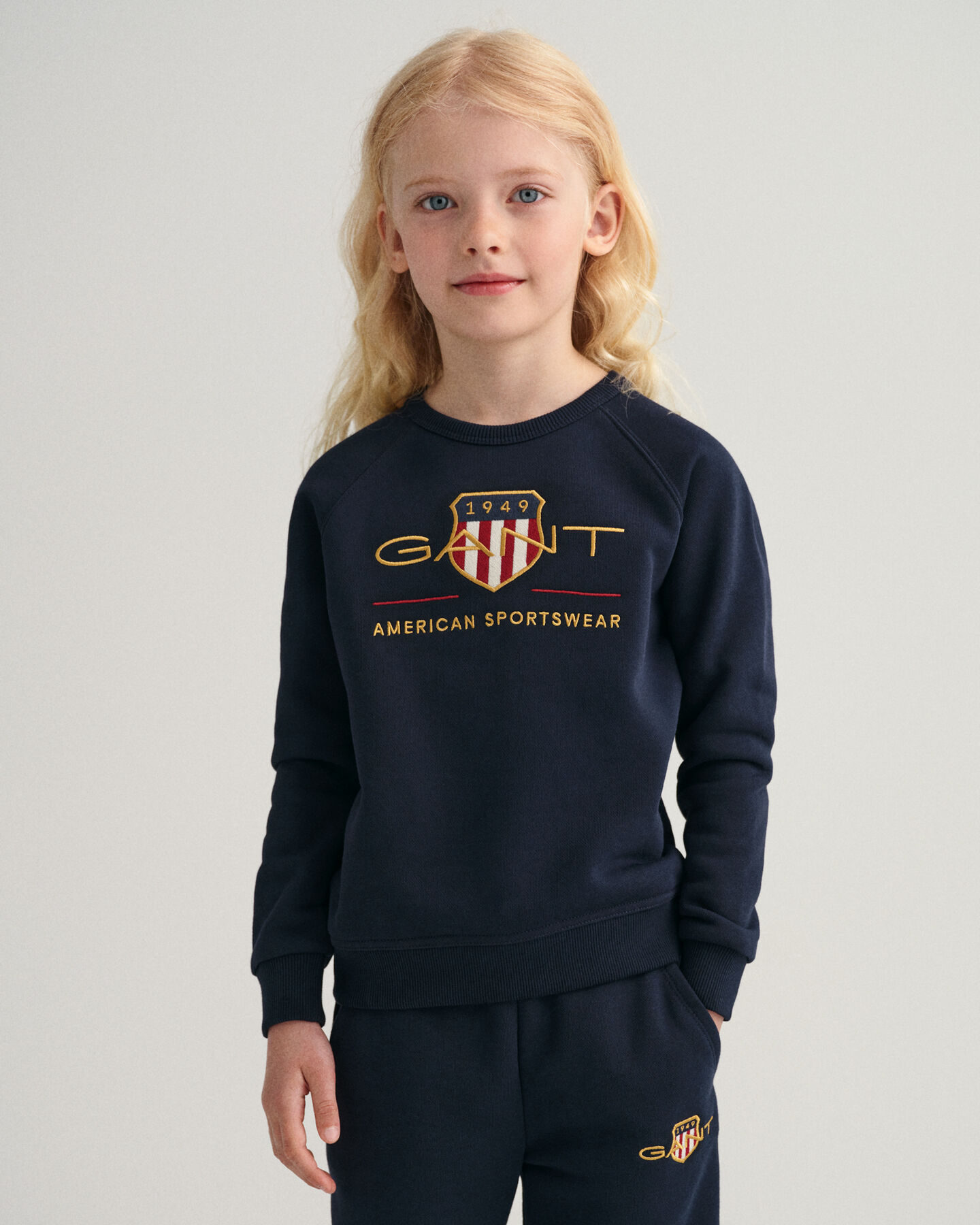 Kids Archive Shield sweatshirt met ronde hals