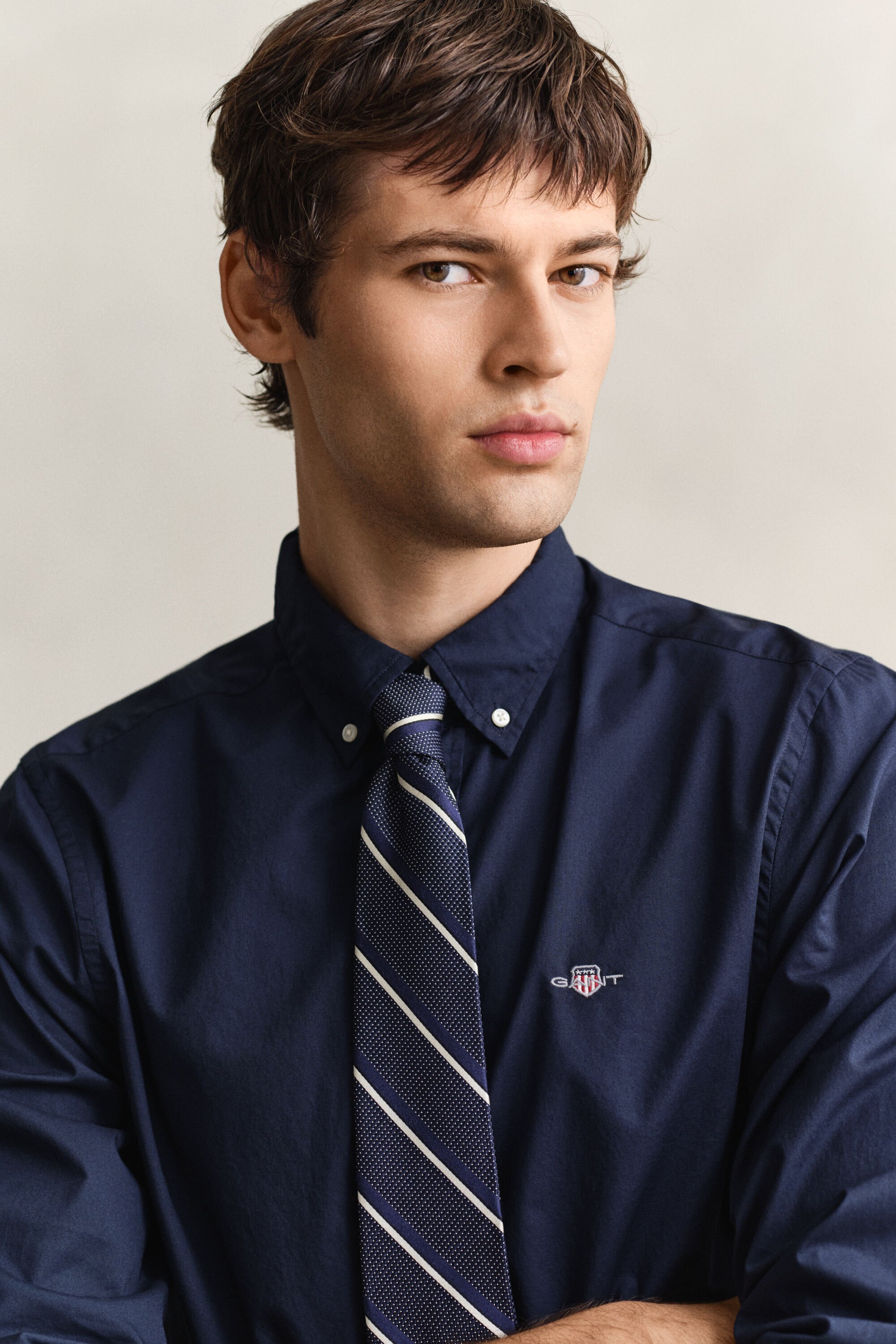 Slim Fit Classic overhemd van poplin