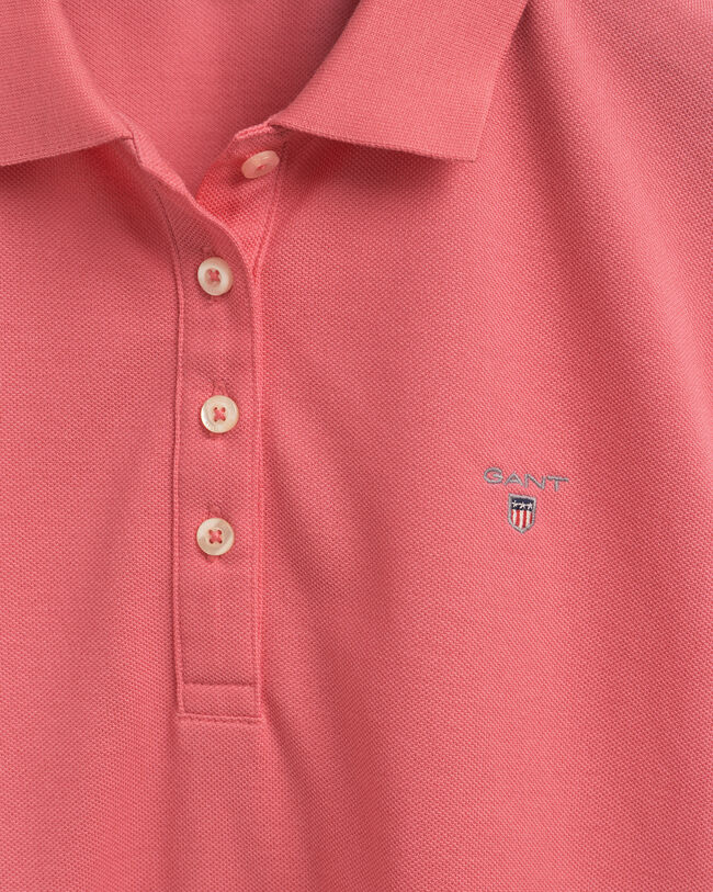 Original piqu&eacute; poloshirt met lange mouwen