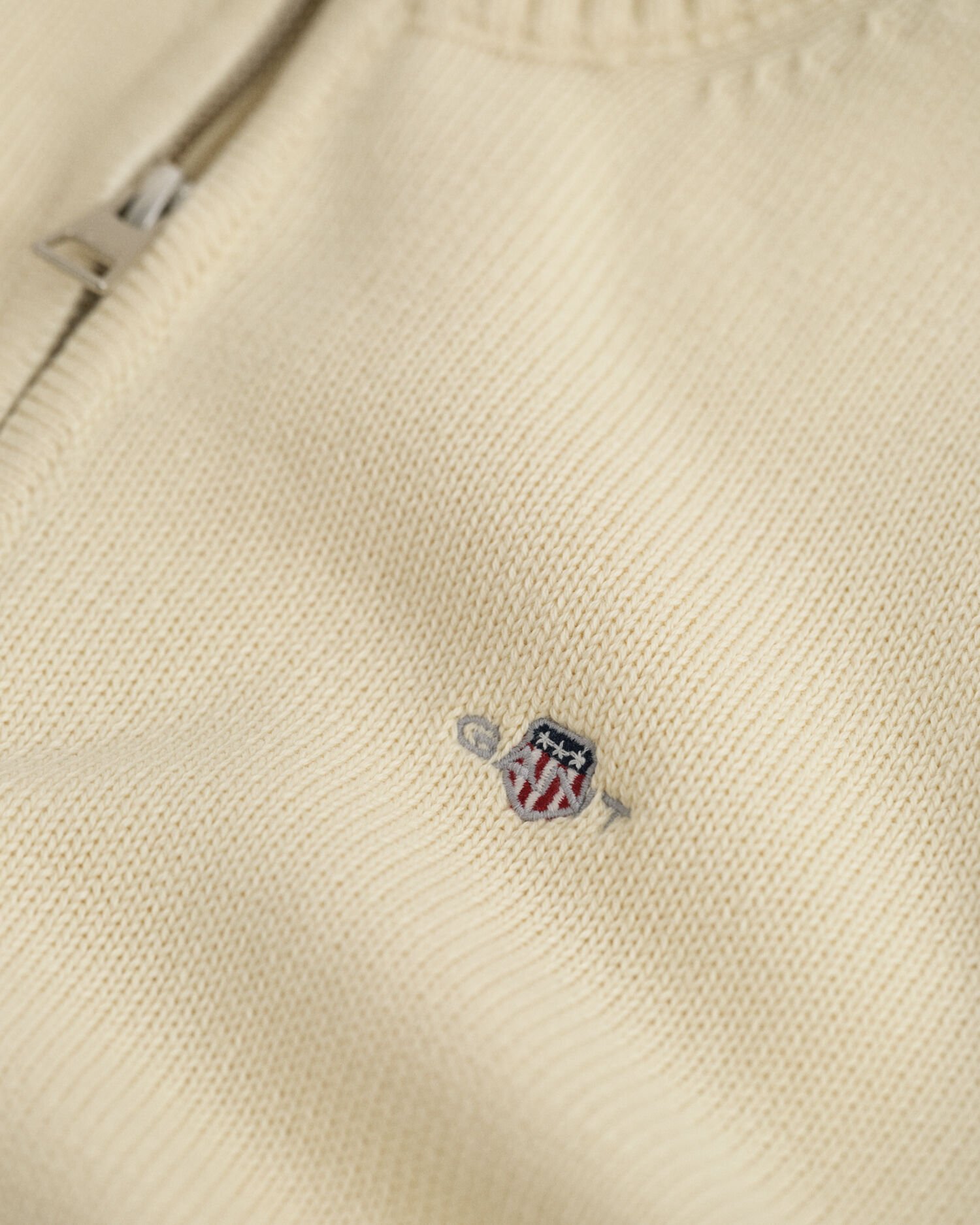 Teens casual katoenen sweater met korte rits