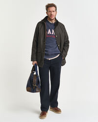 Sweat-shirt col rond logo universitaire