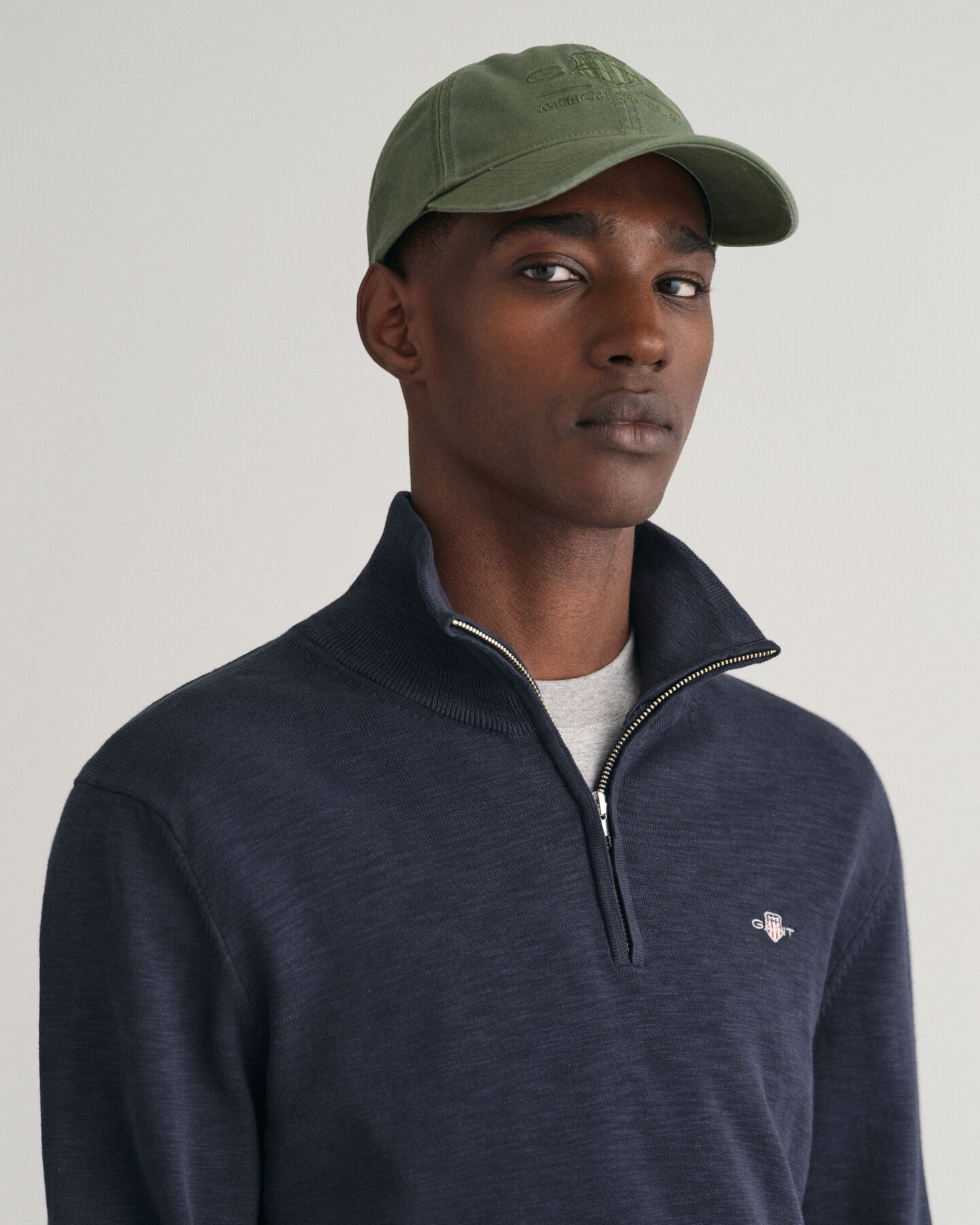 Cotton Flamme sweater met korte rits