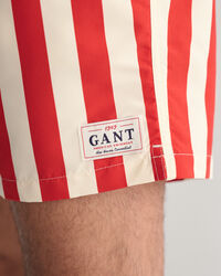 Short de bain à rayures en colour-block