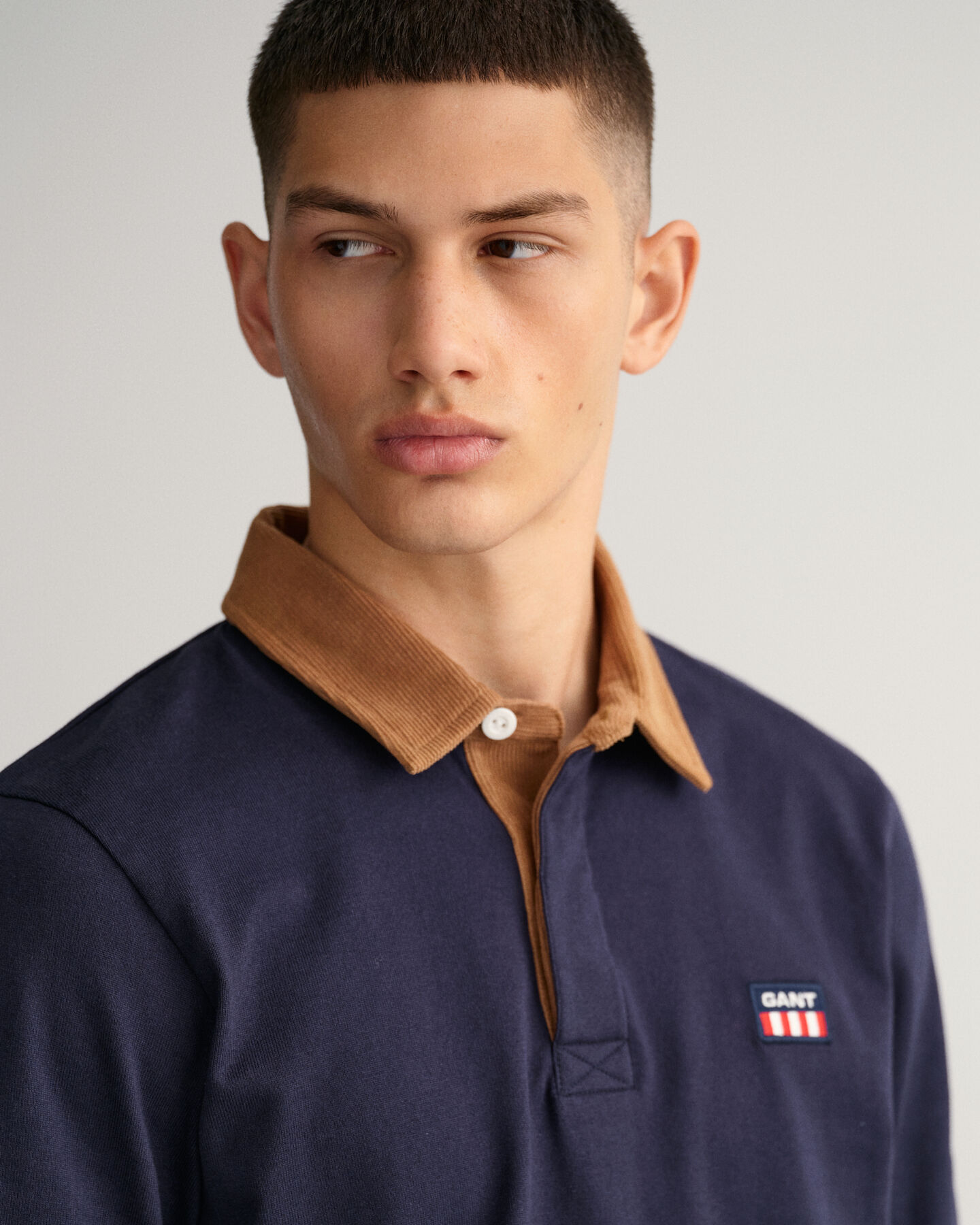 Heavy Rugger avec col en velours c&ocirc;tel&eacute;