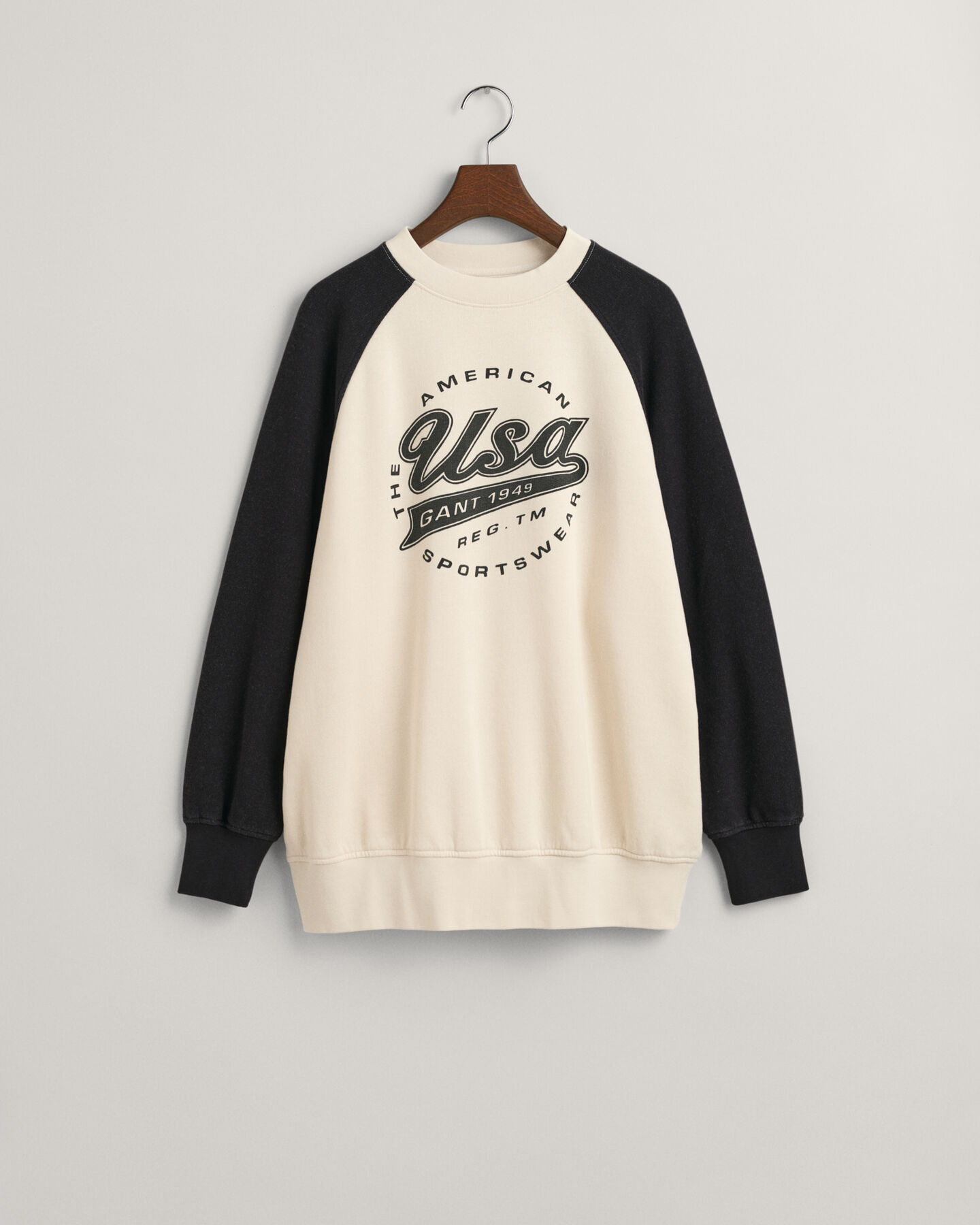 Sweat-shirt ultra-ample en colour-block Logo
