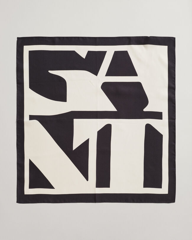 Foulard en soie Quadrat Logo