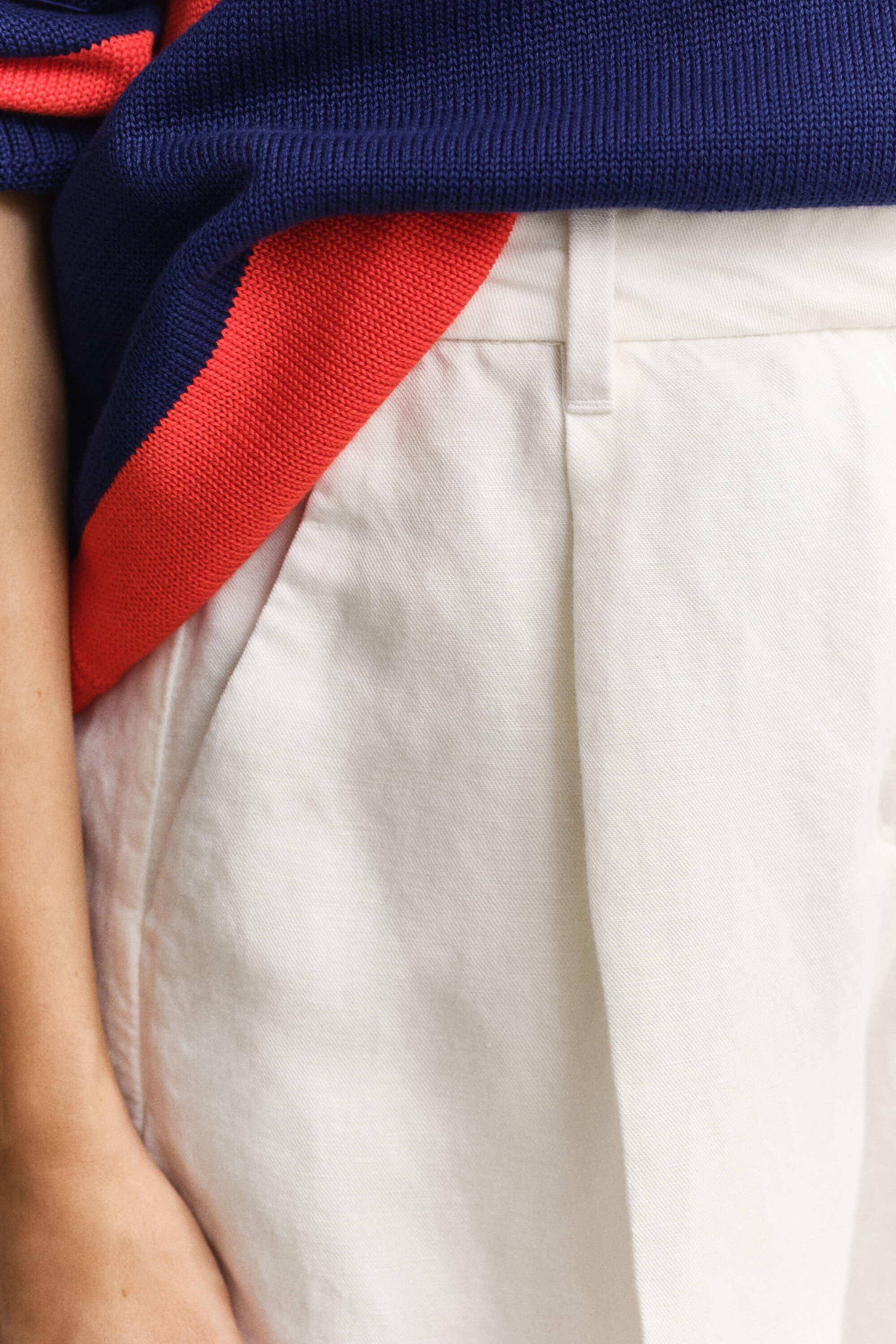 Short habillé en lin mélangé