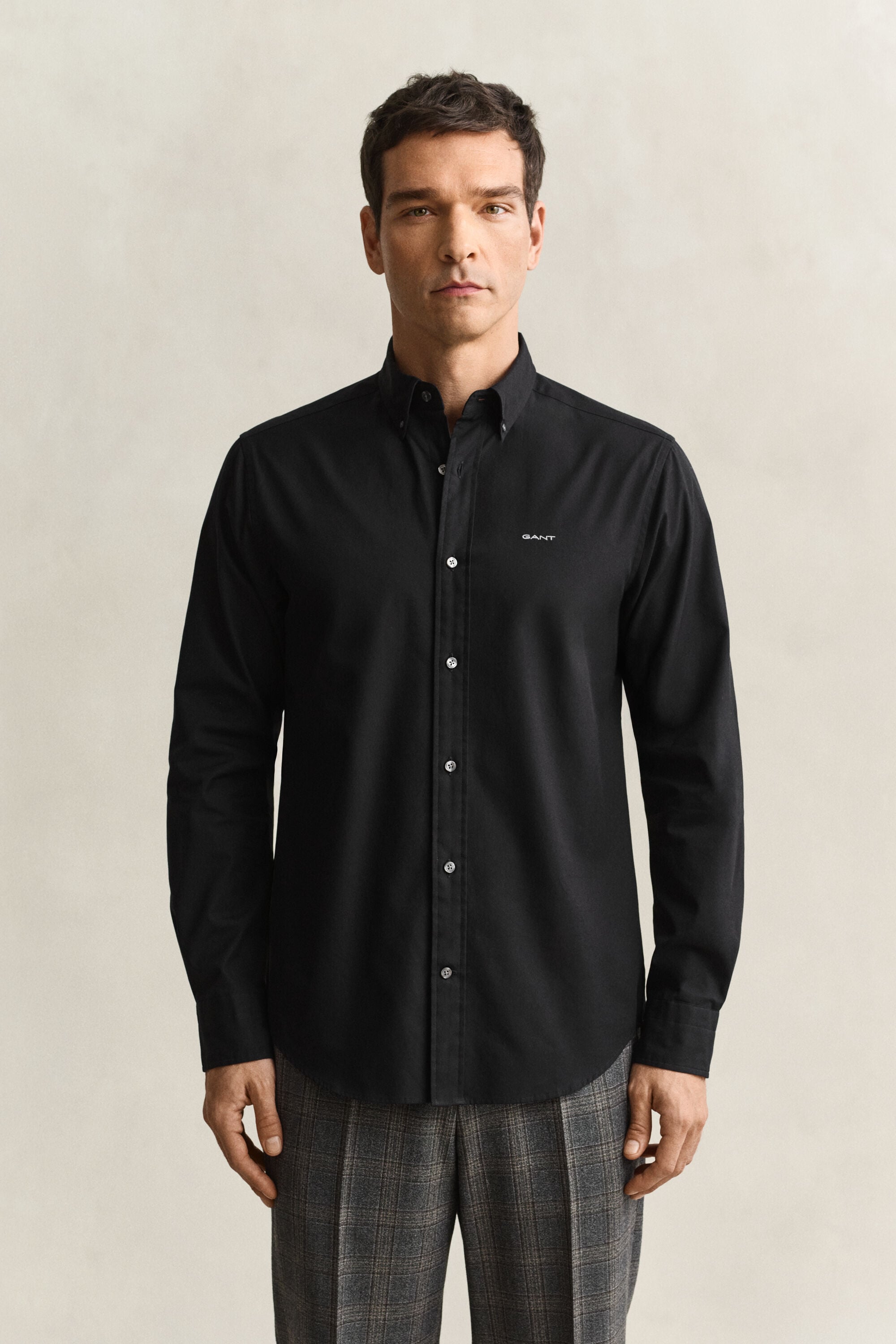 Chemise coupe regular en coton Oxford Pinpoint