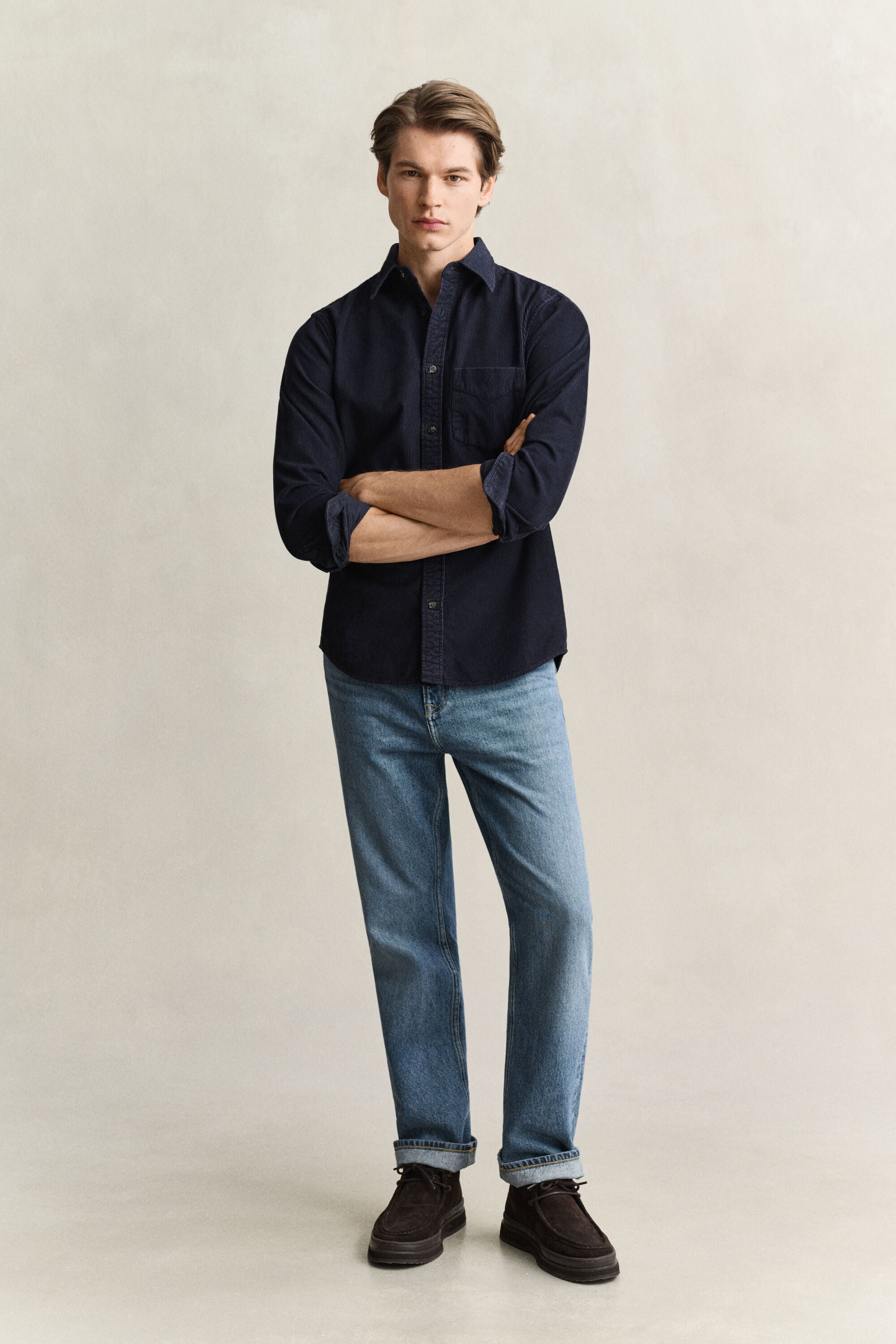 Chemise en velours côtelé