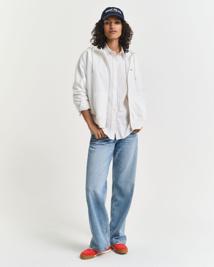 Shield hoodie met ritssluiting