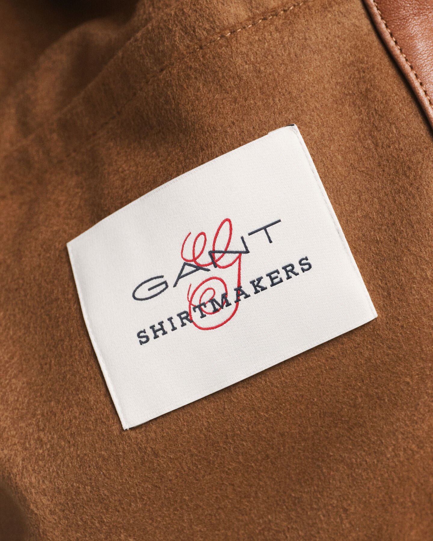 Veste Varsity de GANT en cuir