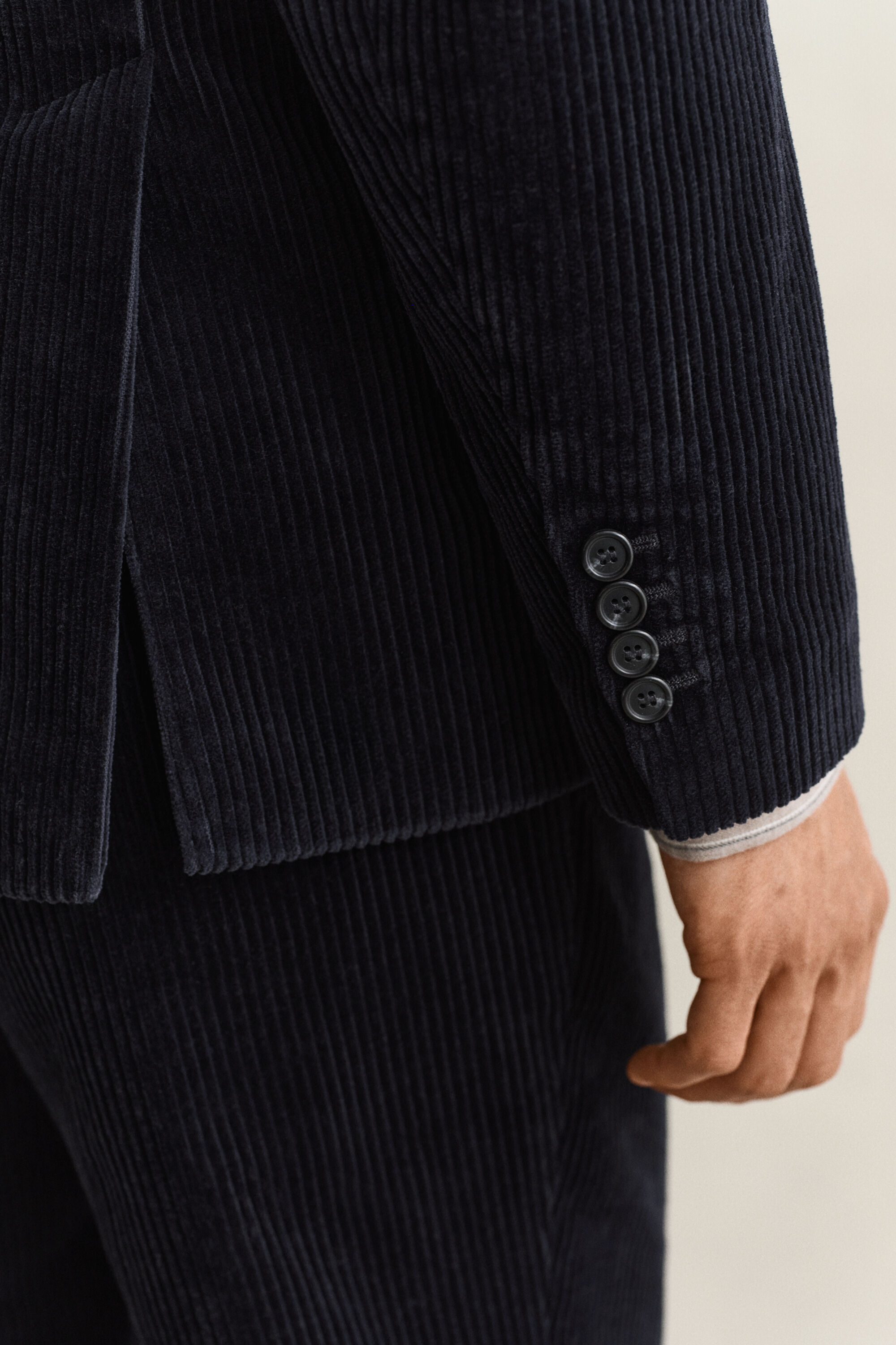 Veste de costume en velours côtelé