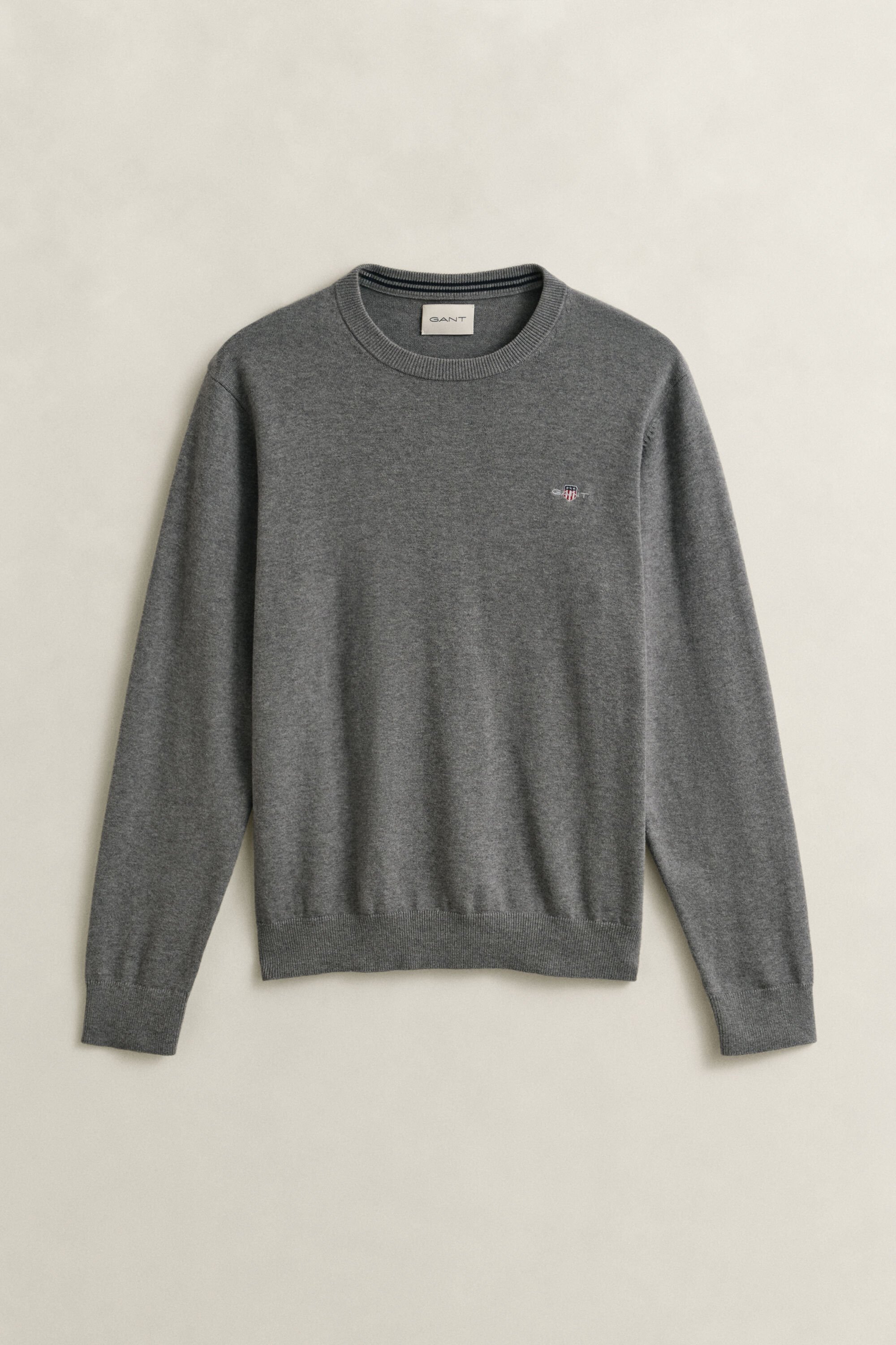 Pull col rond en coton