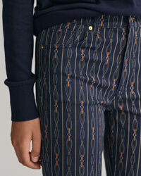 Cropped Rope Striped jeans