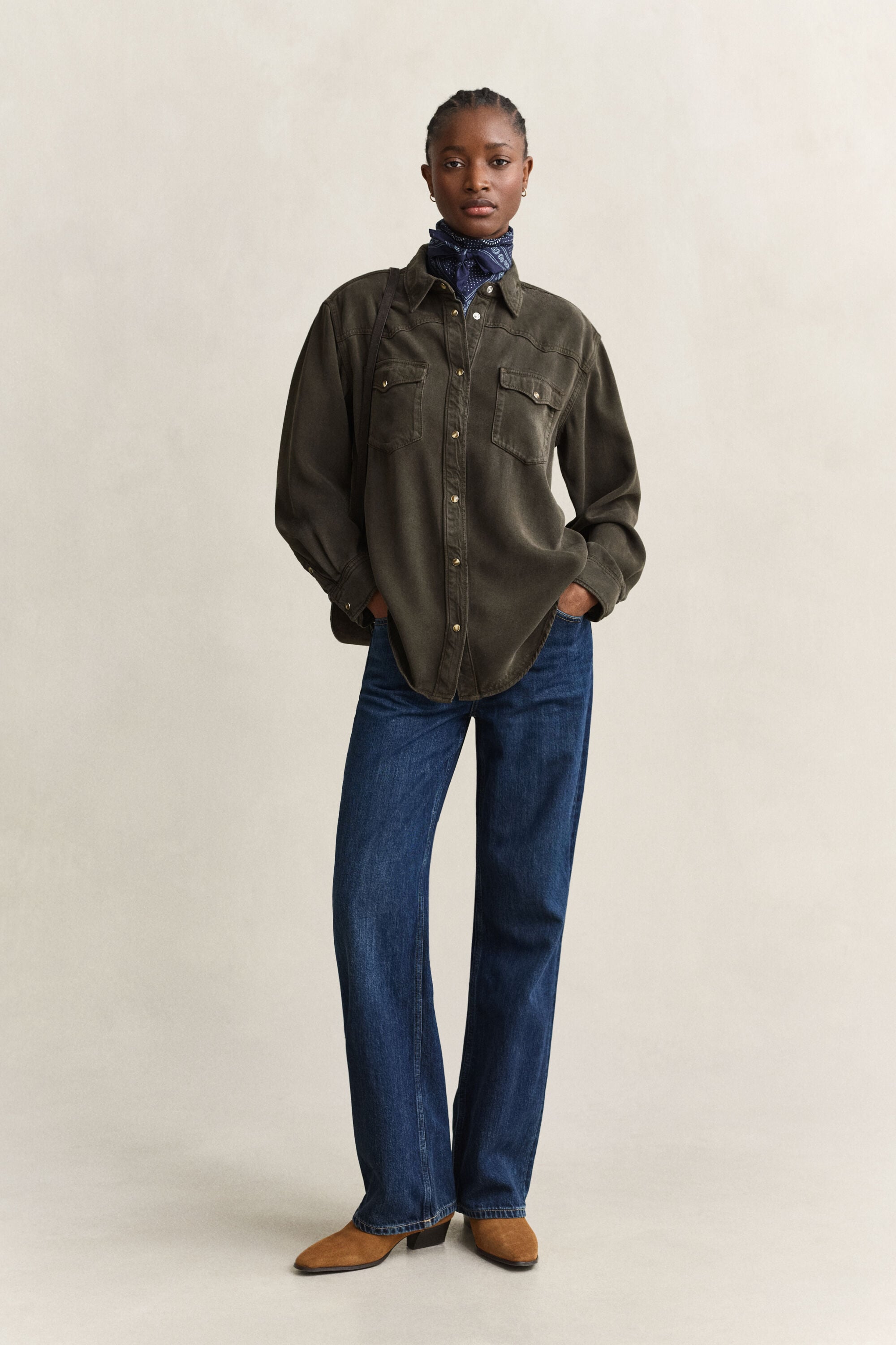 Denim Ranger-overhemd van keperstof