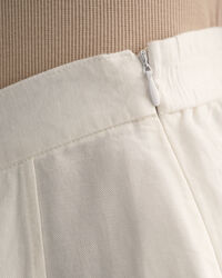 Halflange rok van linnen en viscose