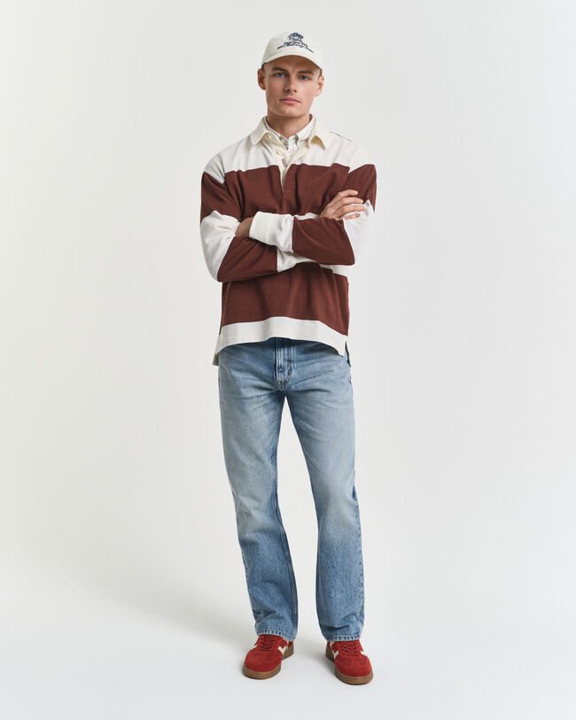 Bootcut jeans met vintage wassing