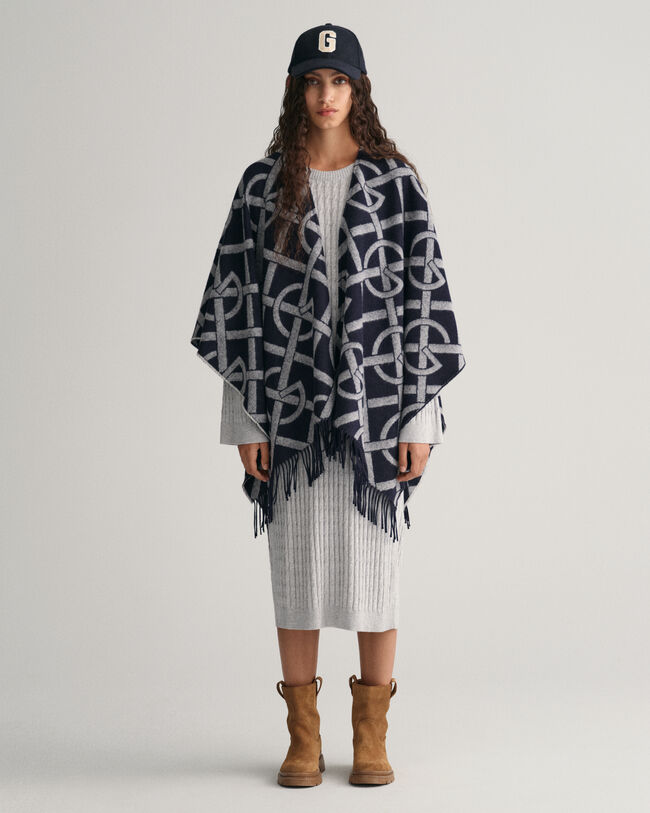 G Patterned poncho