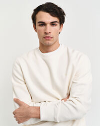 Waffle Textured sweatshirt met ronde hals