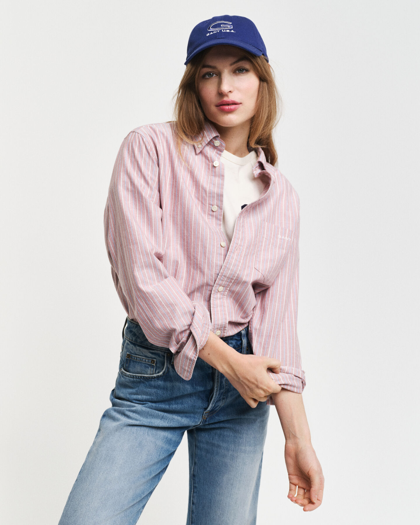 Regular Fit klassiek Oxford-hemd met strepen