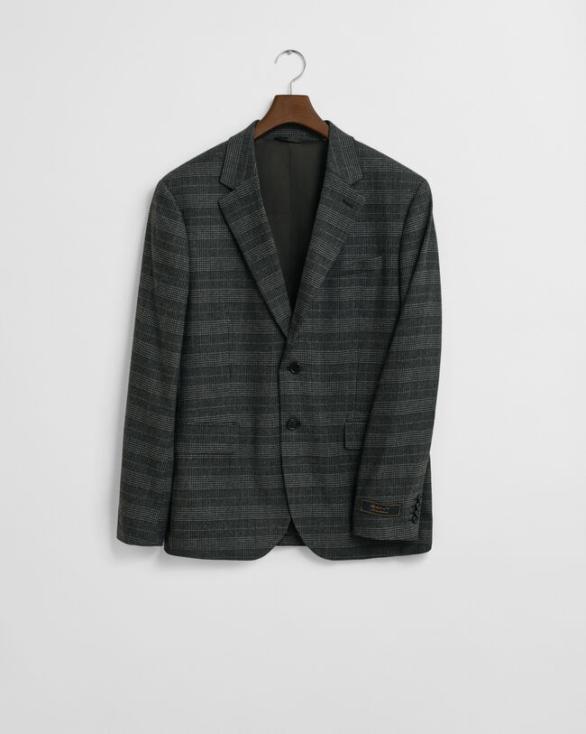 Slim Fit kostuumjasje met Glen-ruitje