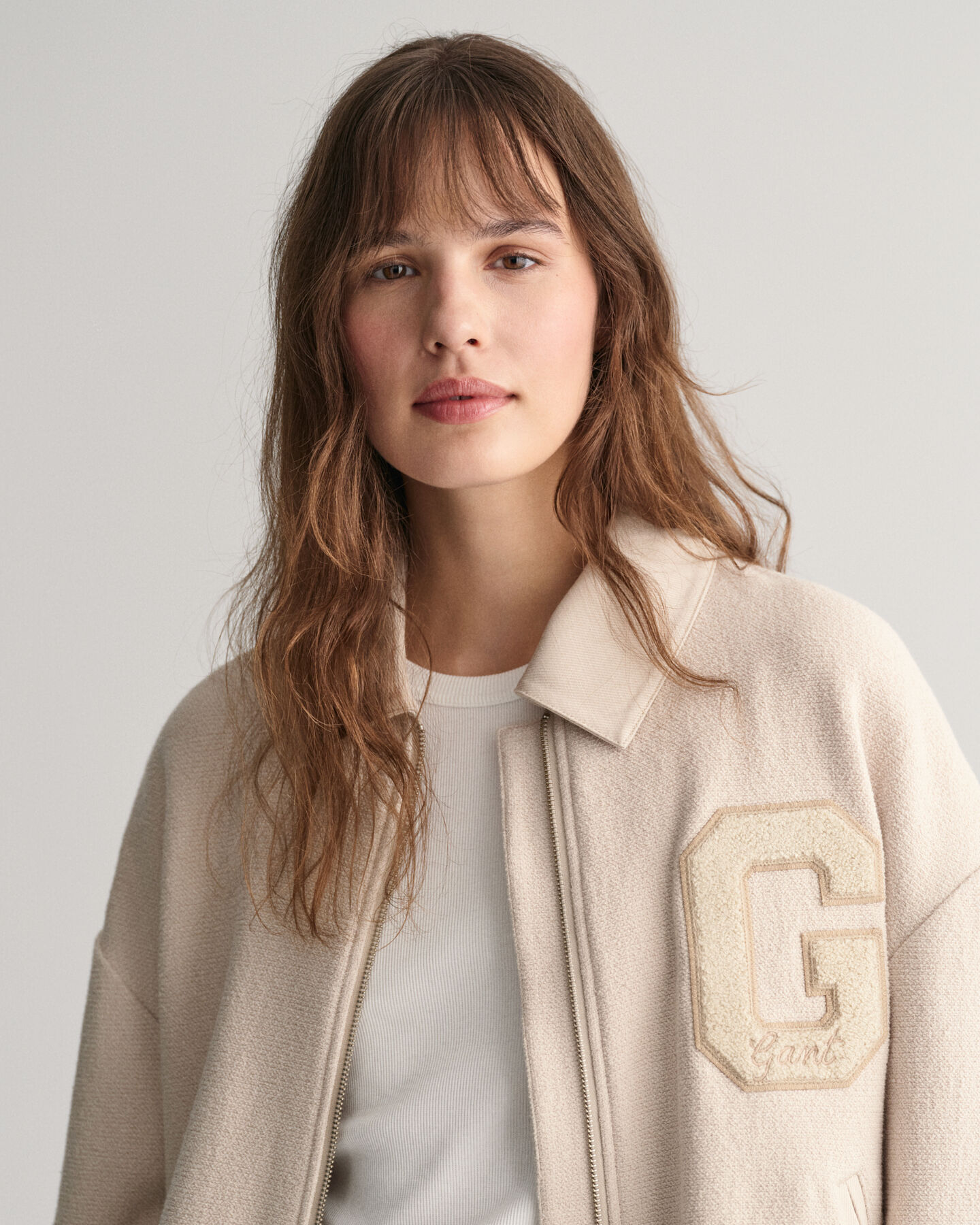 GANT Varsity Jacket met textuur