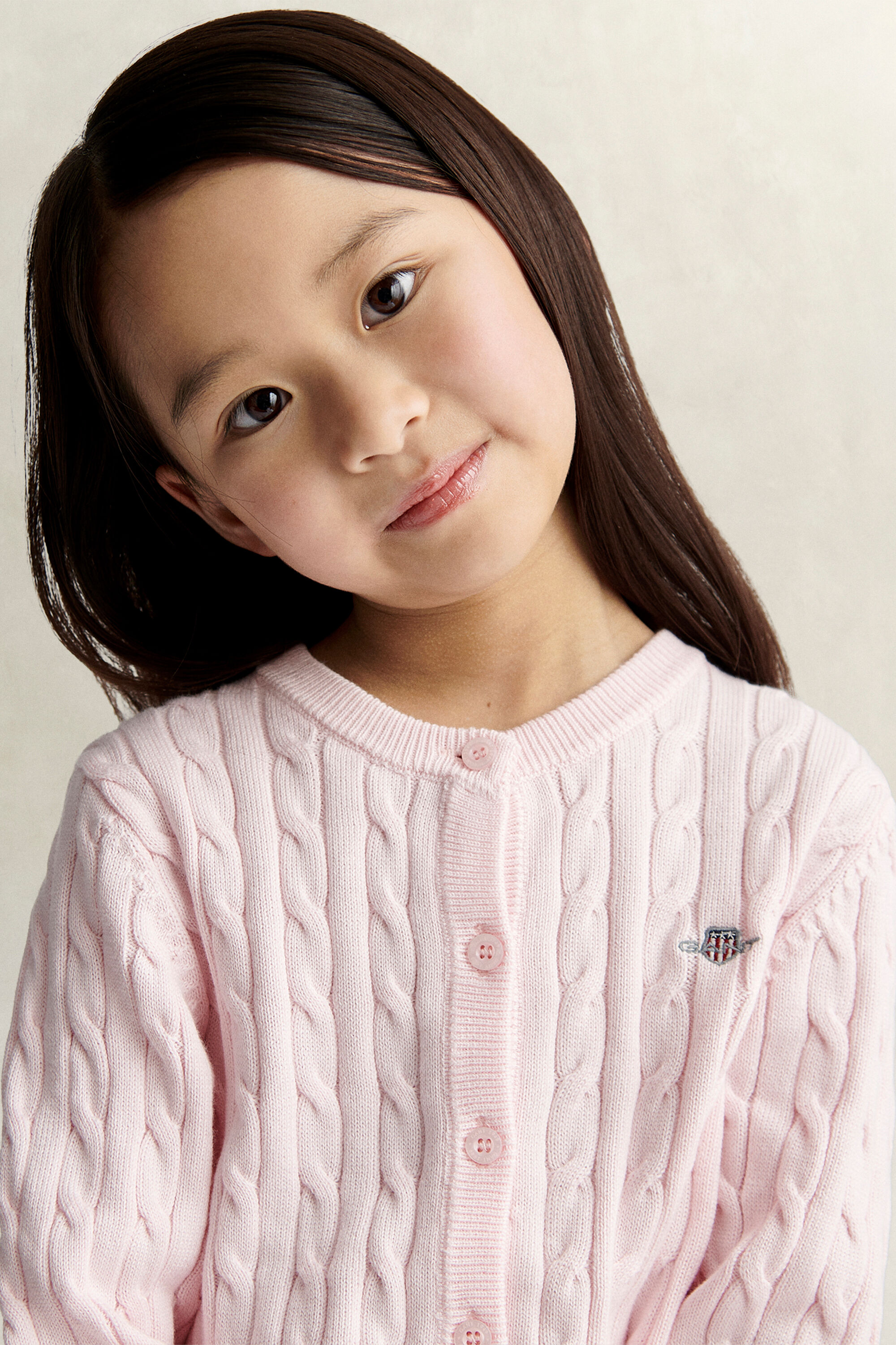 Cardigan en maille torsadée Shield Fille