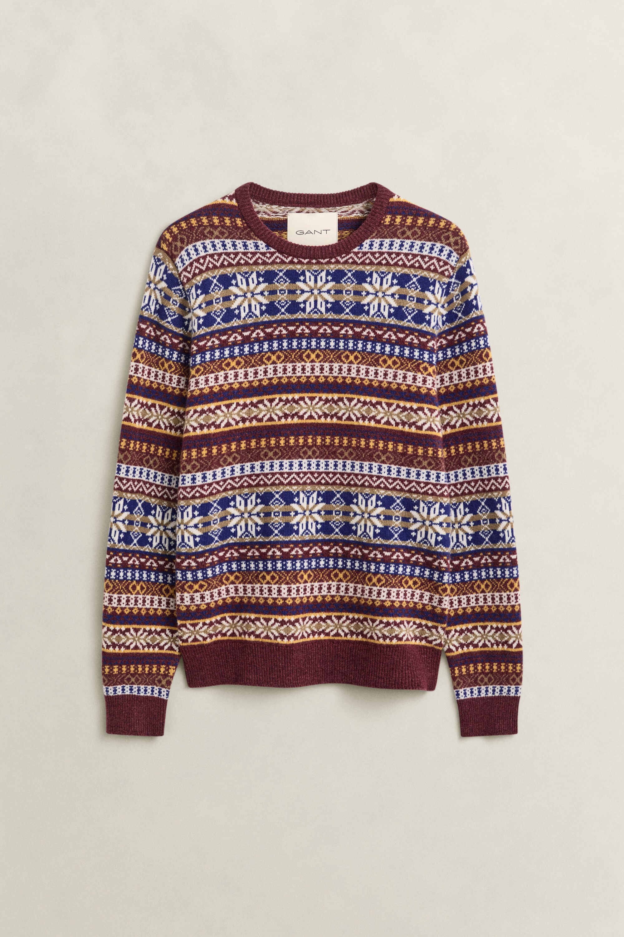 Fair Isle trui met ronde hals