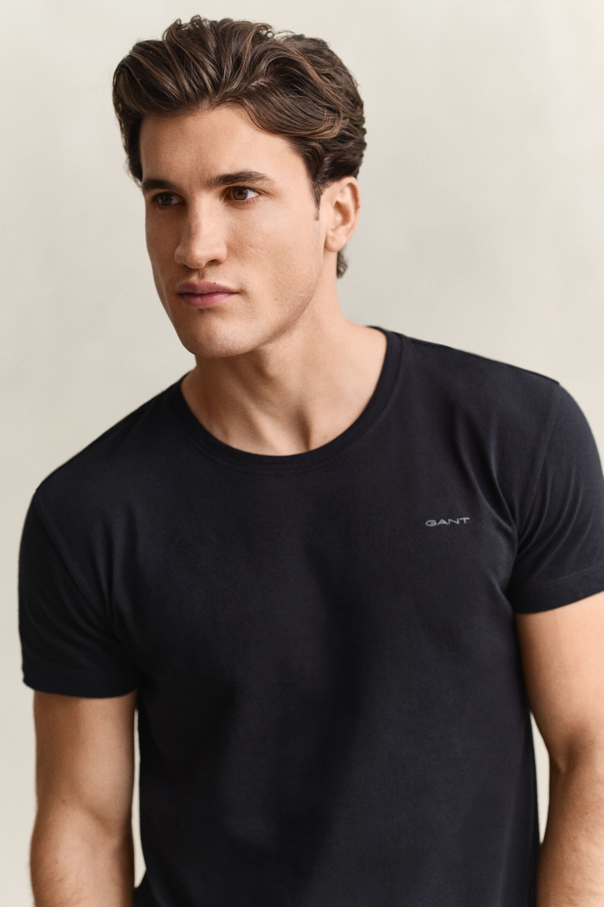 Set van twee T-shirts met ronde hals