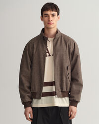 Veste en laine à carreaux Harrington