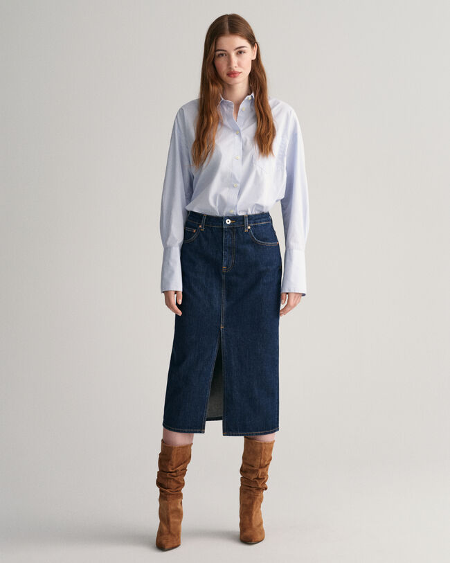 Jupe crayon en denim