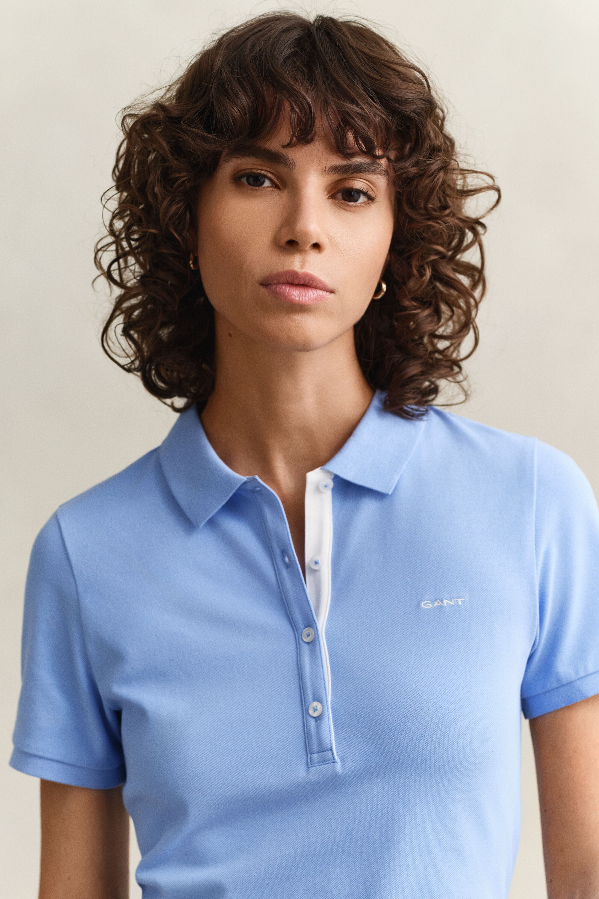 Polo en coton piqué contrastant