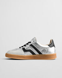 Cuzima metallic leren sneakers