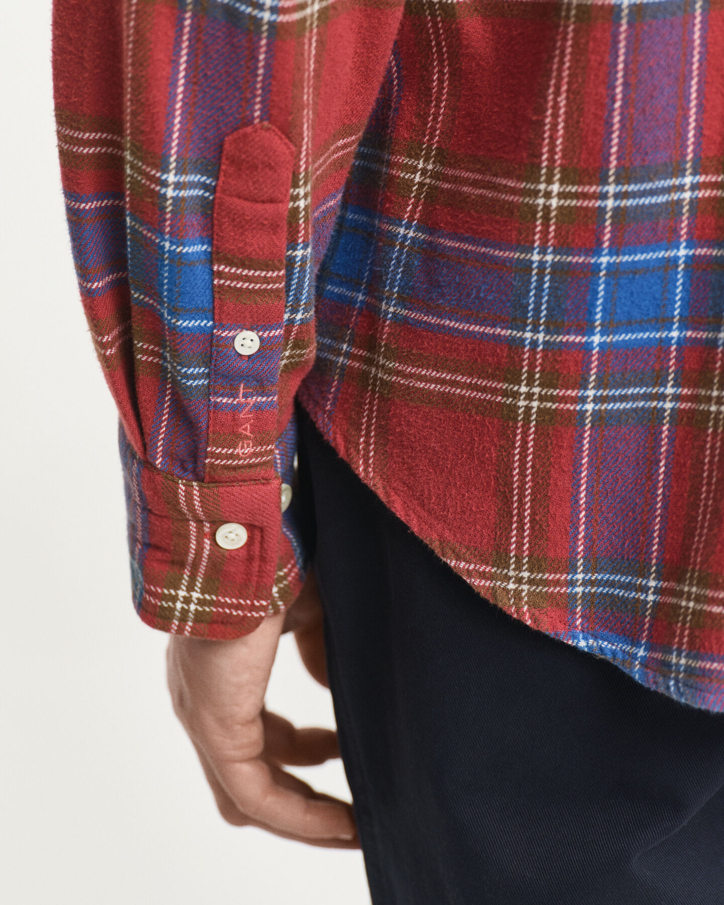 Relaxed Fit geruit hemd van keperstof