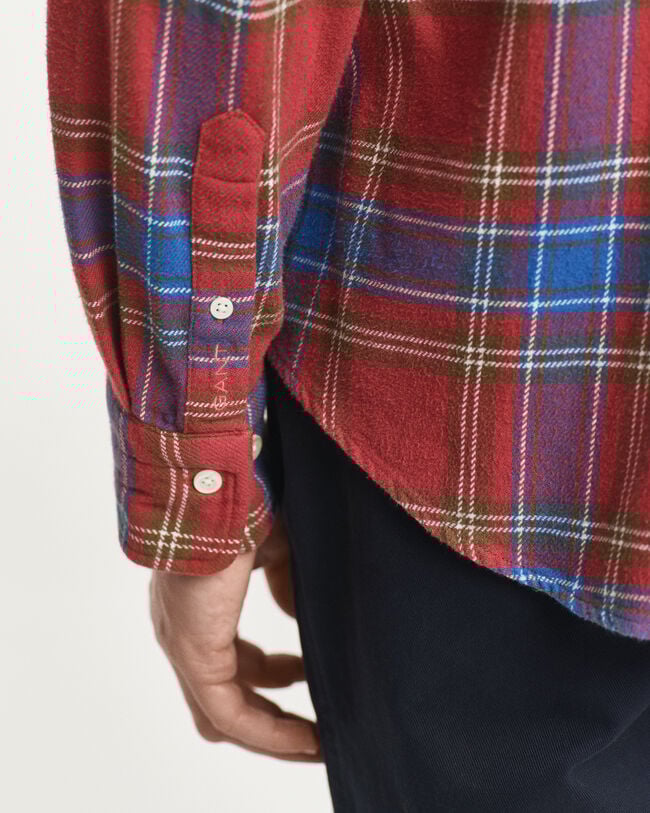 Relaxed Fit geruit hemd van keperstof