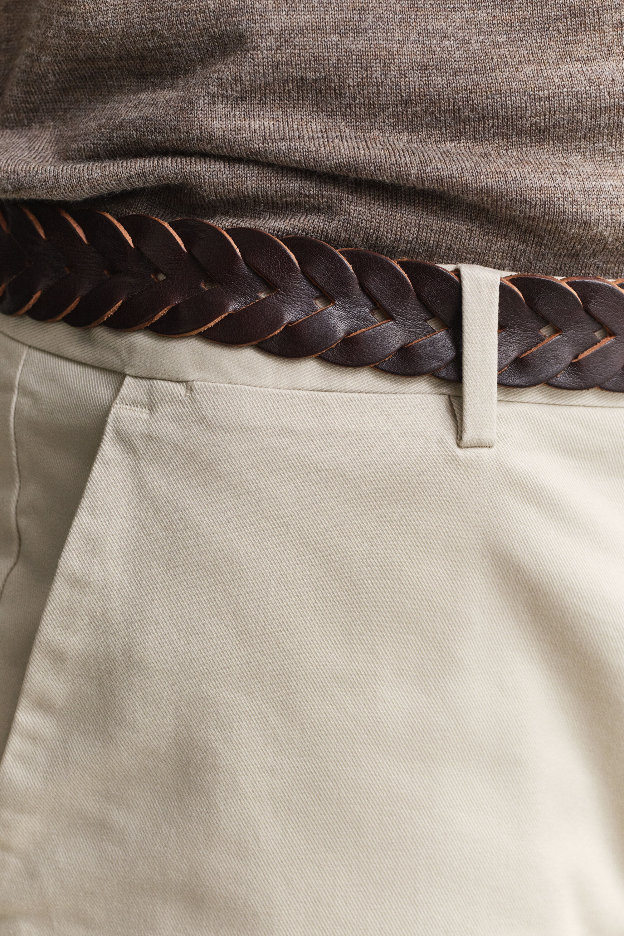 Pantalon chino élégant coupe regular