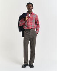 Chemise ultra-ample en sergé délavé à carreaux