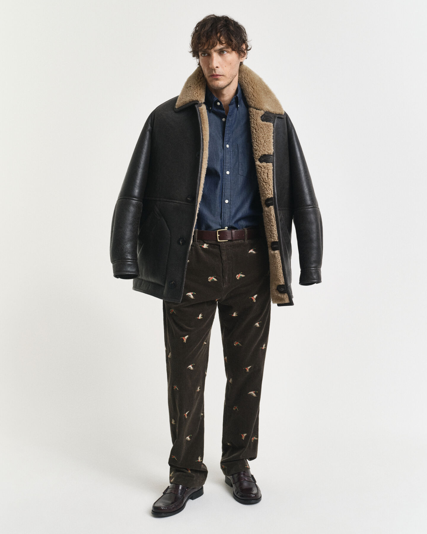 Regular Fit indigo hemd