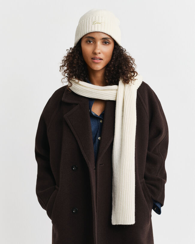 Coffret cadeau bonnet et écharpe avec inscription