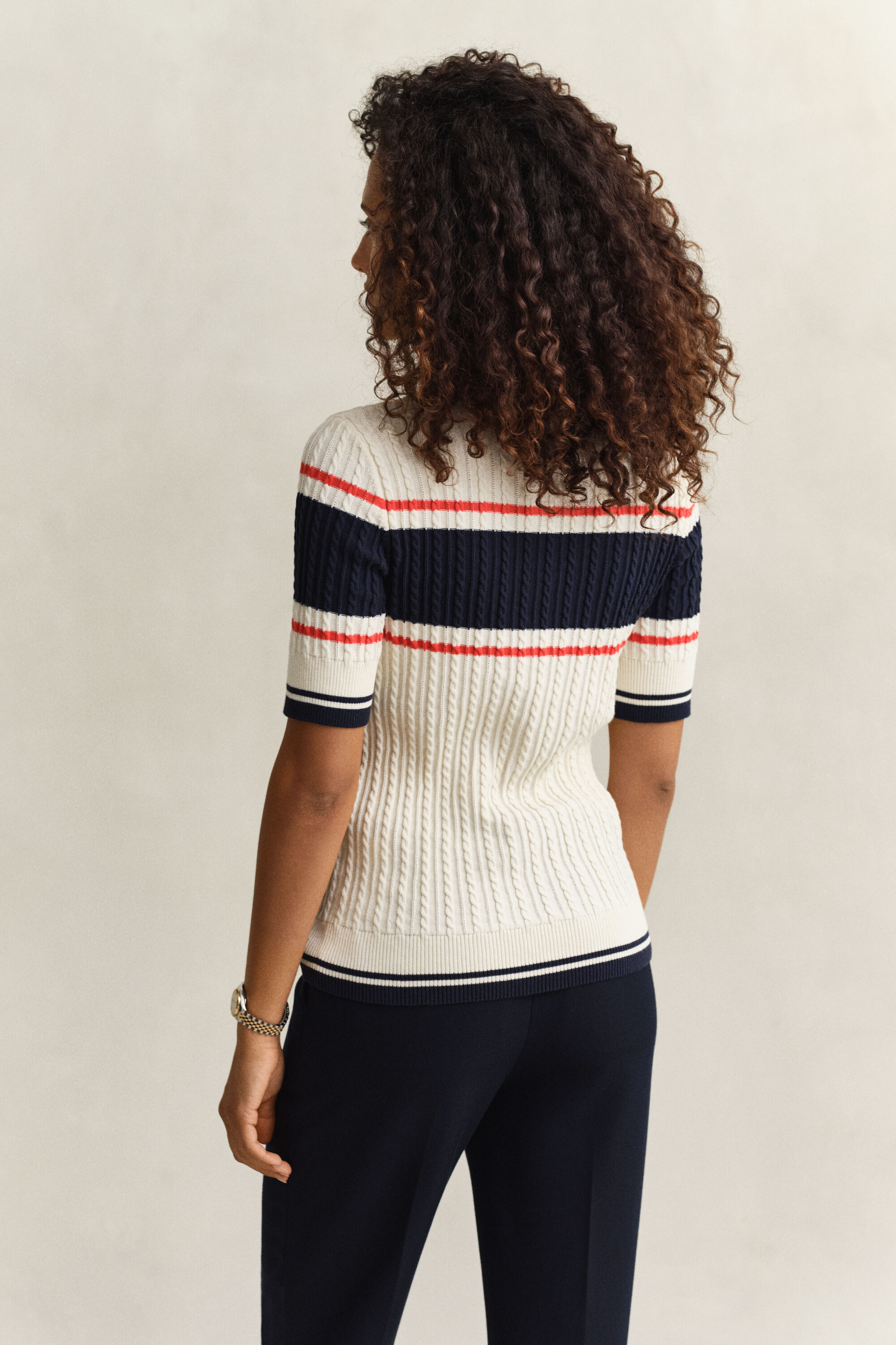 Katoenen Rugger met korte mouwen