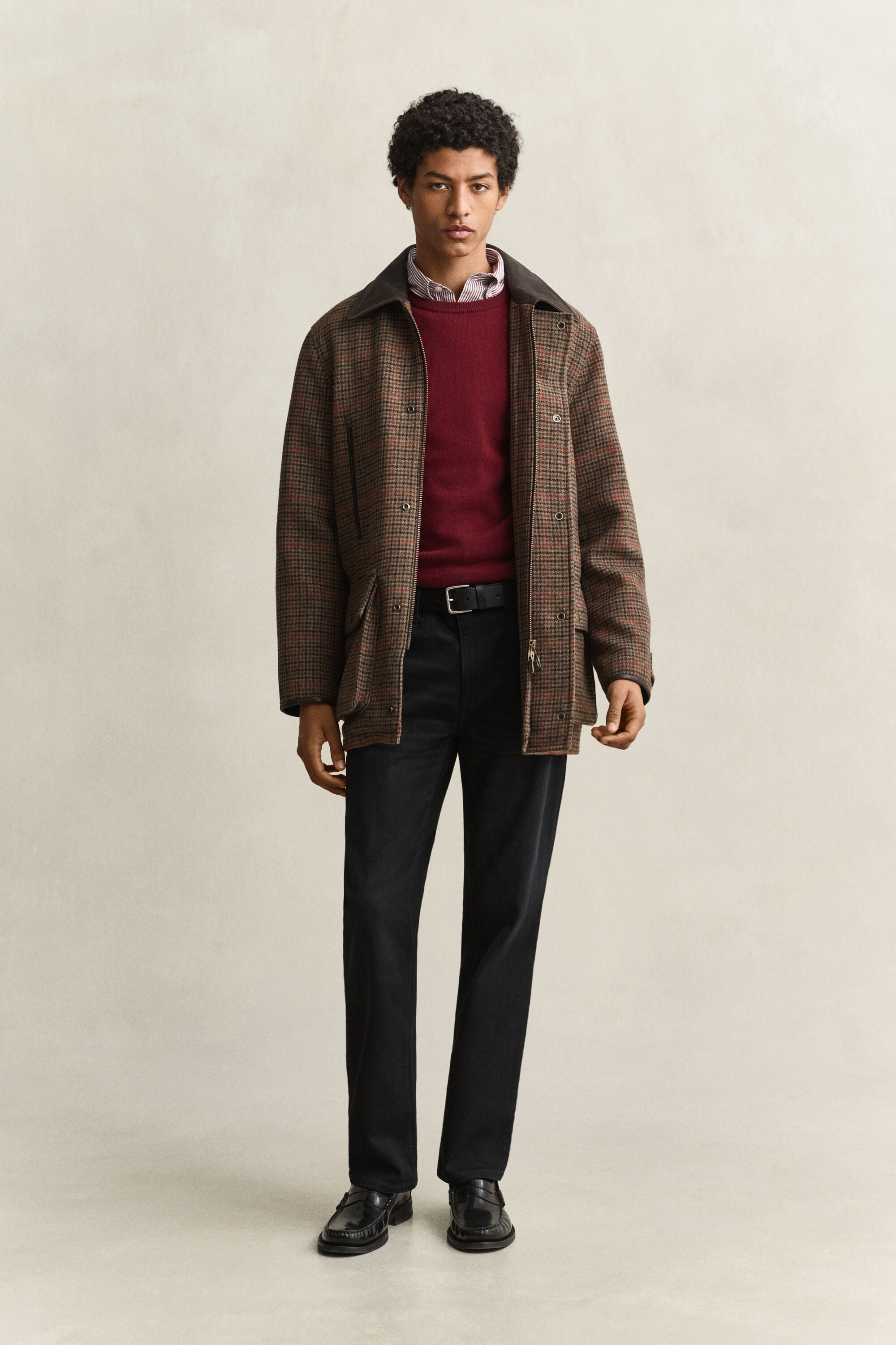 Pull col rond en laine d’agneau