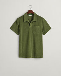 Terry Cloth piqu&eacute; poloshirt
